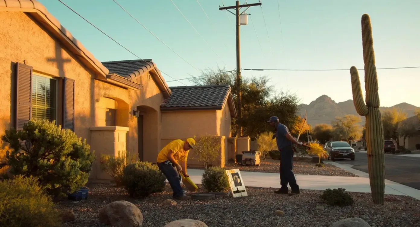 Apache Junction, Arizona. Phoenix Metro residential neighborhood