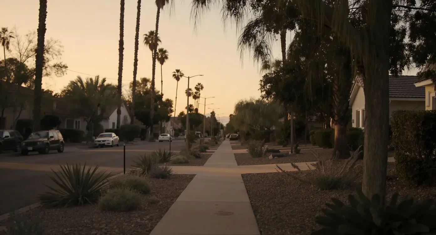 Chandler, Arizona. Phoenix Metro residential neighborhood