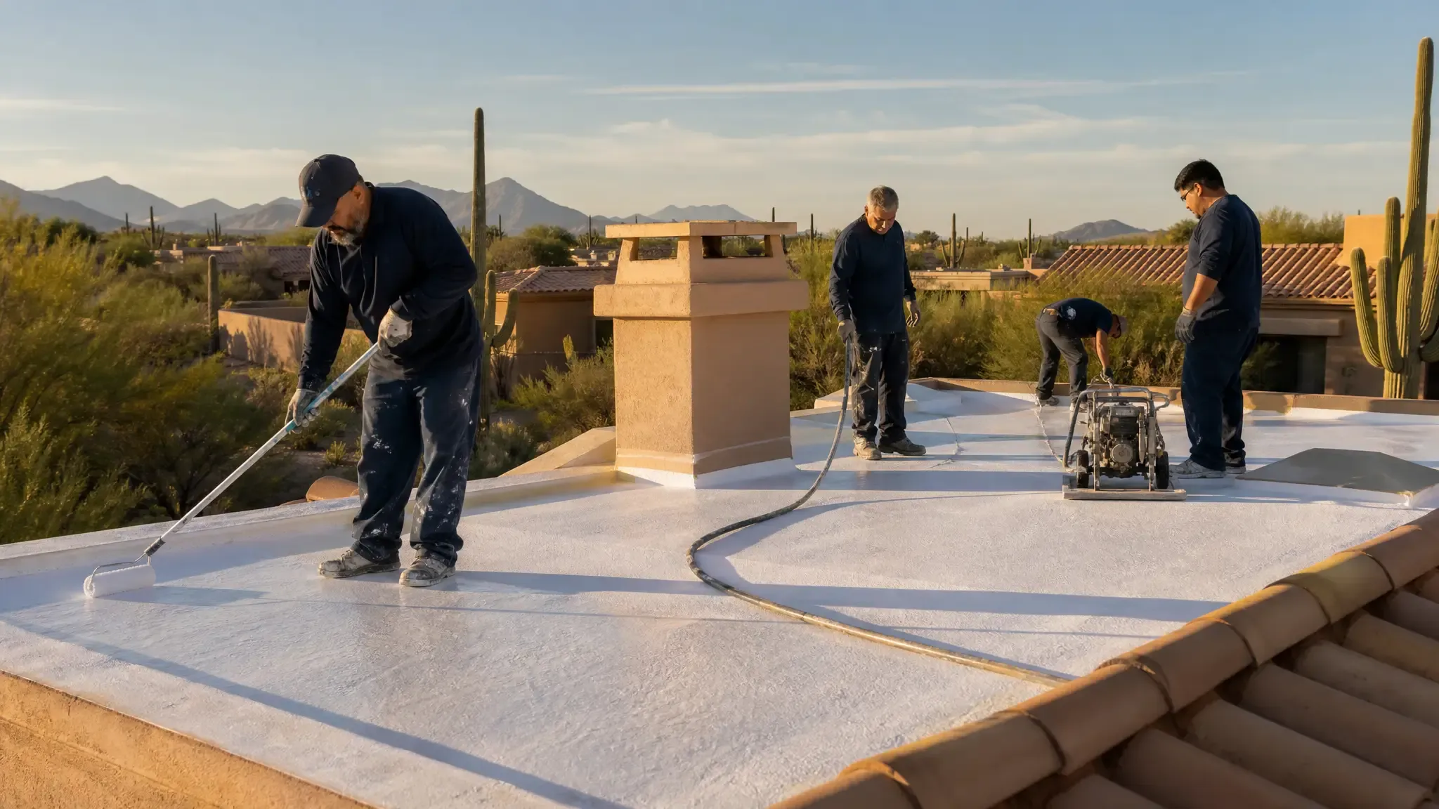 Foam Roof Recoating in Sun City, Arizona