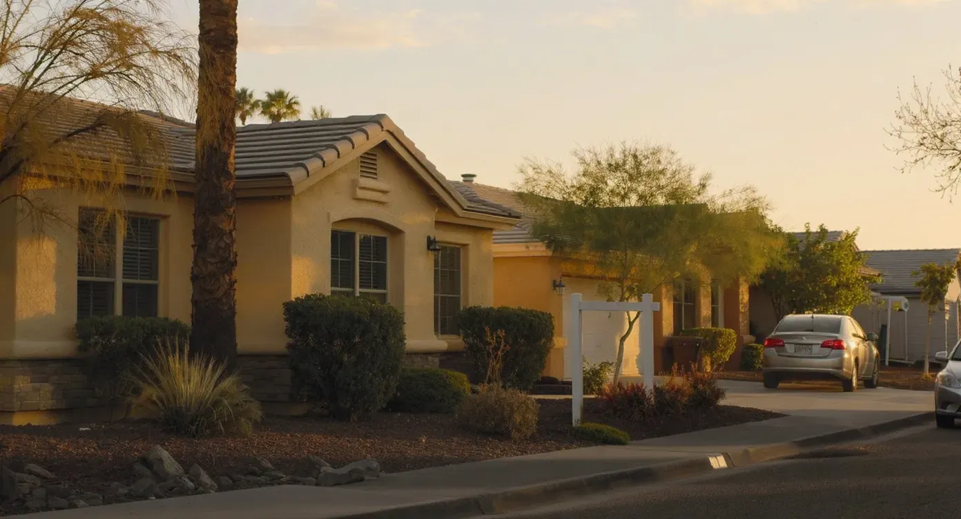 Gilbert, Arizona. Phoenix Metro residential neighborhood