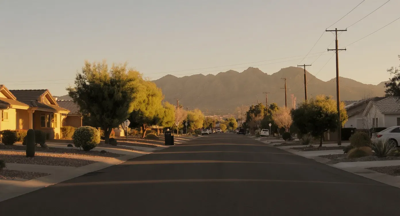Gold Canyon, Arizona. Phoenix Metro residential neighborhood