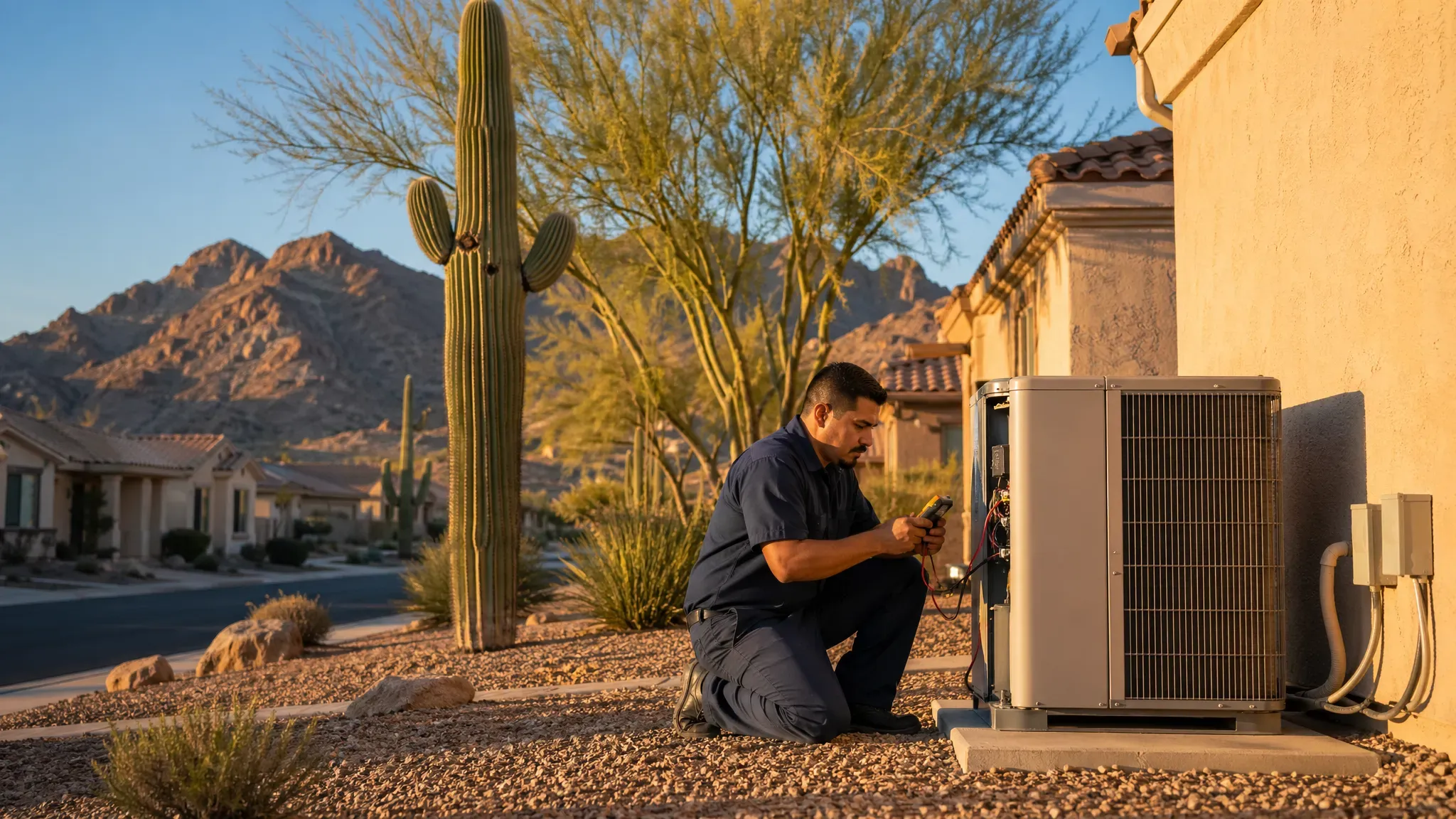 Phoenix Metro home with a vetted HVAC pro on site