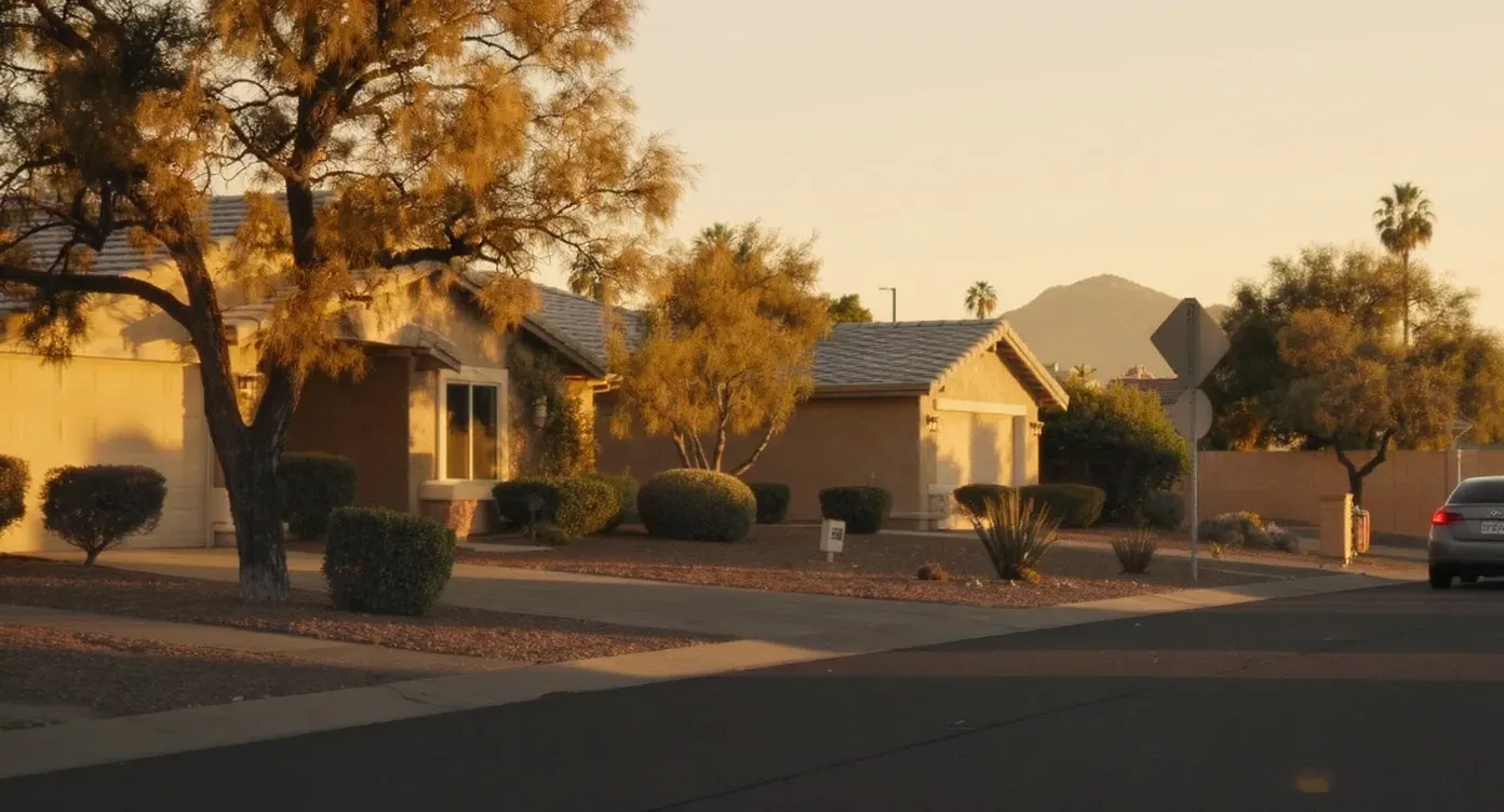 Mesa, Arizona. Phoenix Metro residential neighborhood