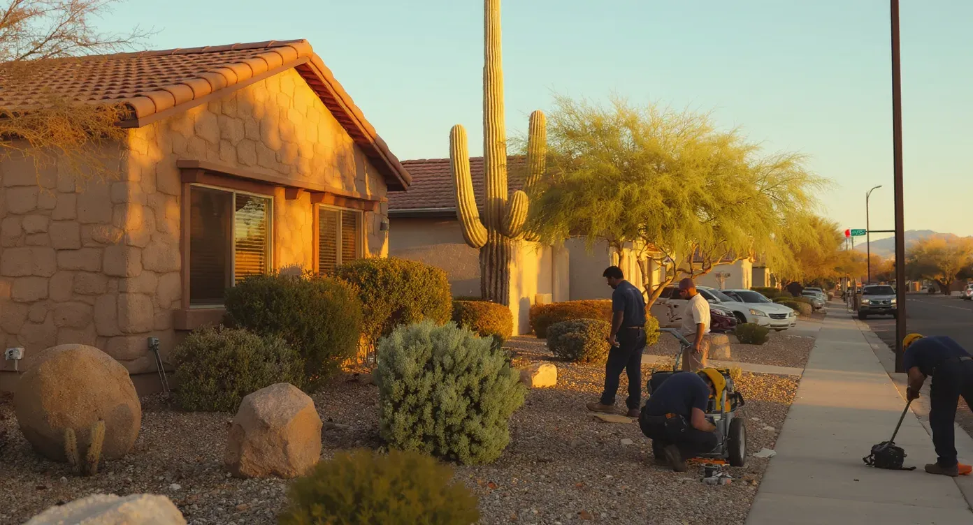 Mesa, Arizona. Phoenix Metro residential neighborhood