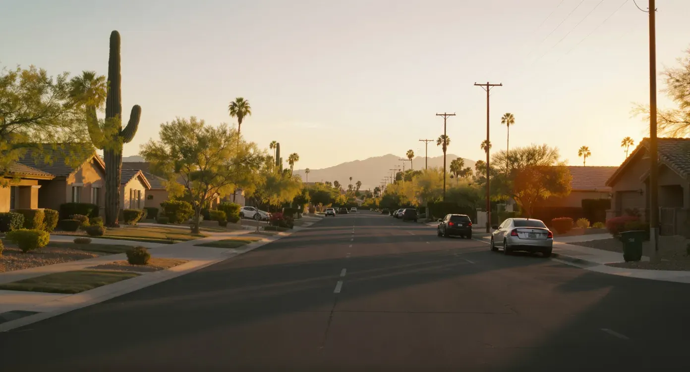 Peoria, Arizona. Phoenix Metro residential neighborhood