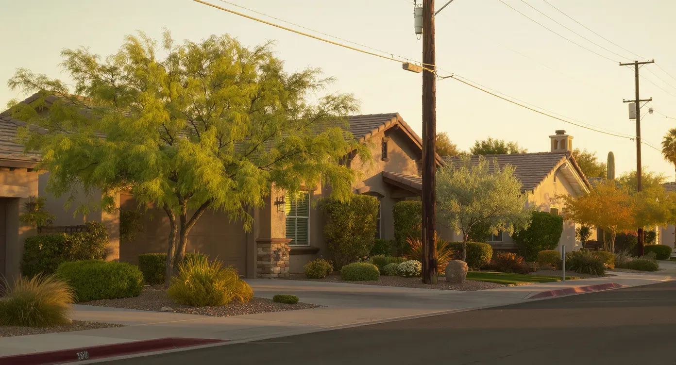 Scottsdale, Arizona. Phoenix Metro residential neighborhood