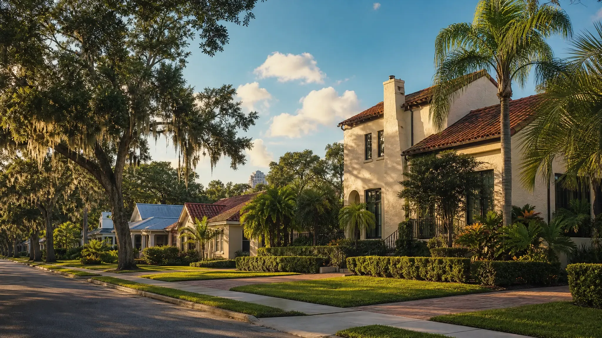 South Tampa, Florida. Tampa Metro residential neighborhood