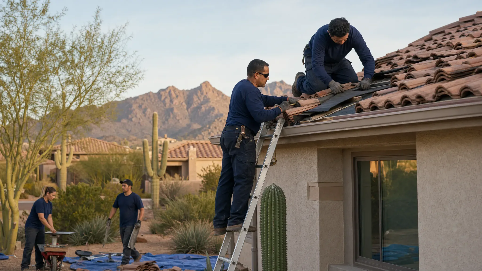 Storm Damage Roof Repair in Sun City, Arizona