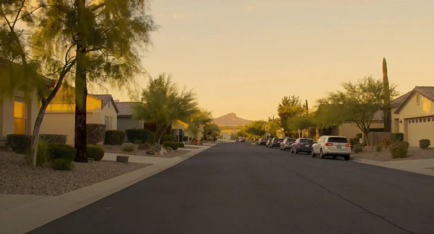 Surprise, Arizona. Phoenix Metro residential neighborhood