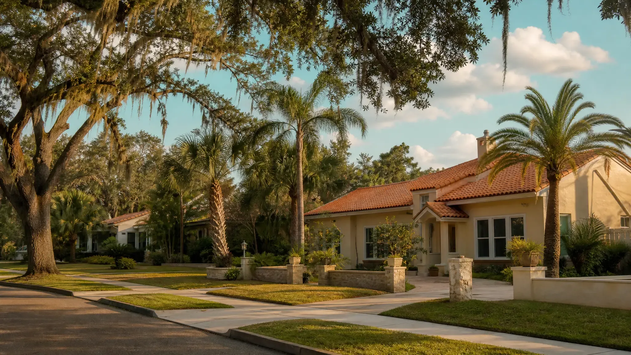 Temple Terrace, Florida. Tampa Metro residential neighborhood